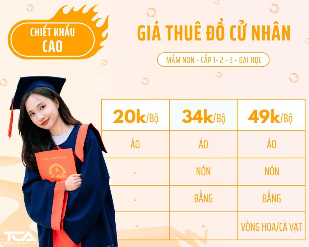 thuê áo cử nhân hà nội