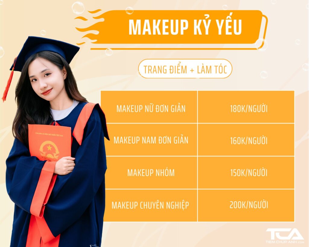 thuê trang điểm kỷ yếu