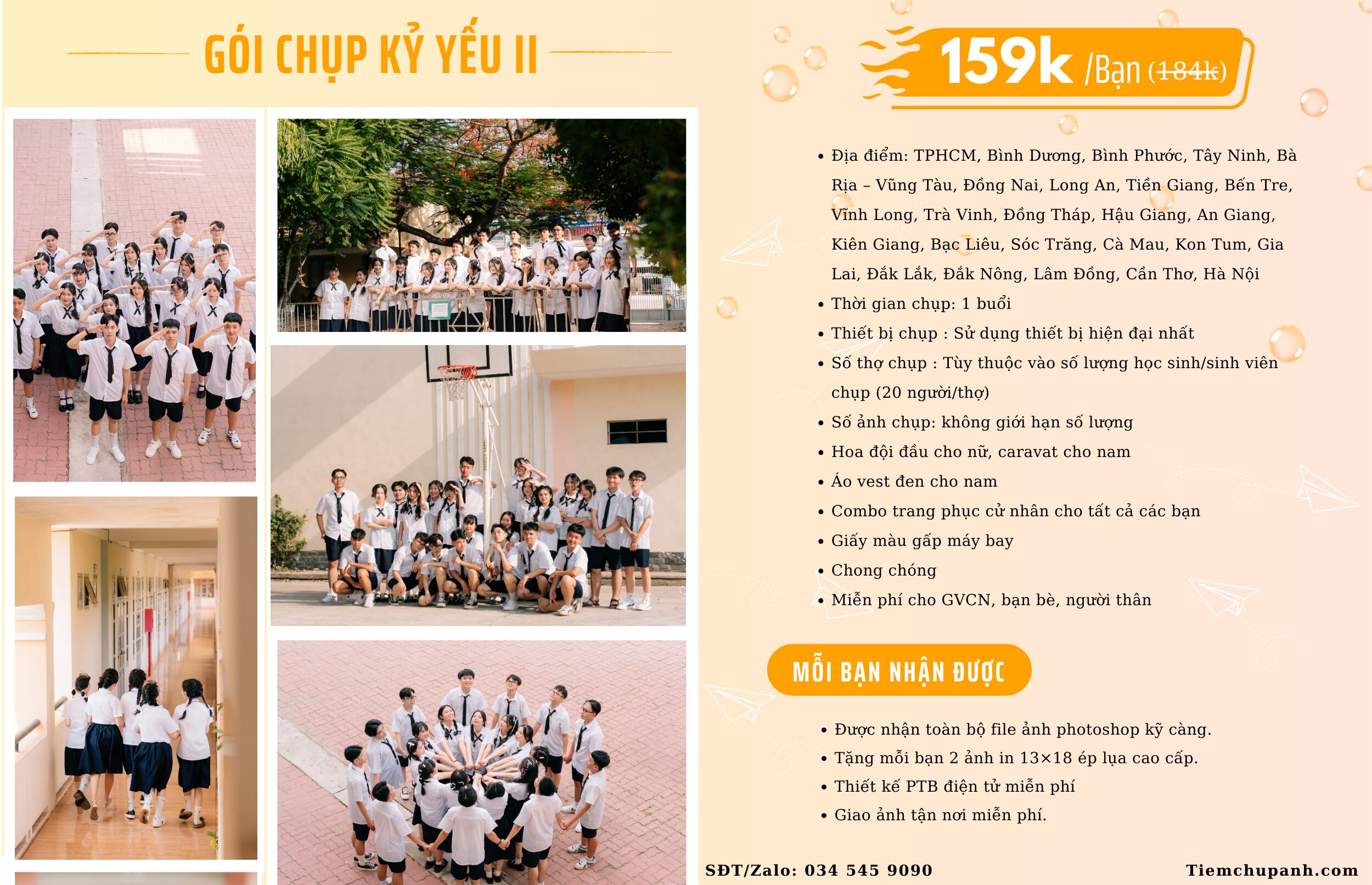 chụp hình kỷ yếu ở bình dương