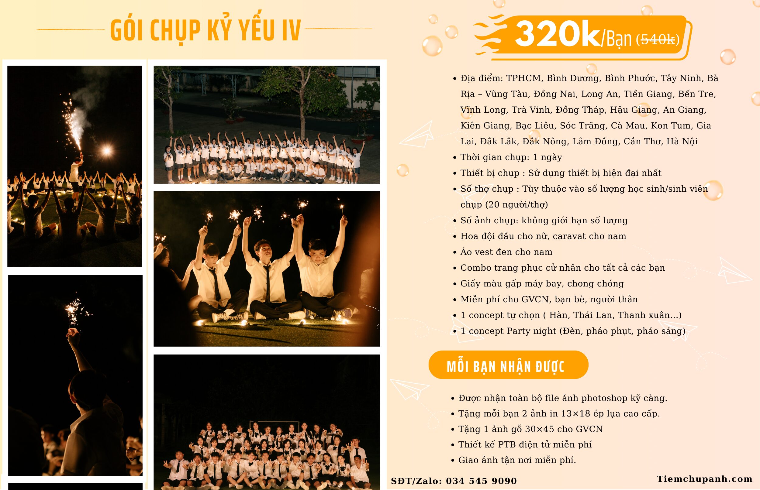 giá chụp ảnh kỷ yếu ở bình dương
