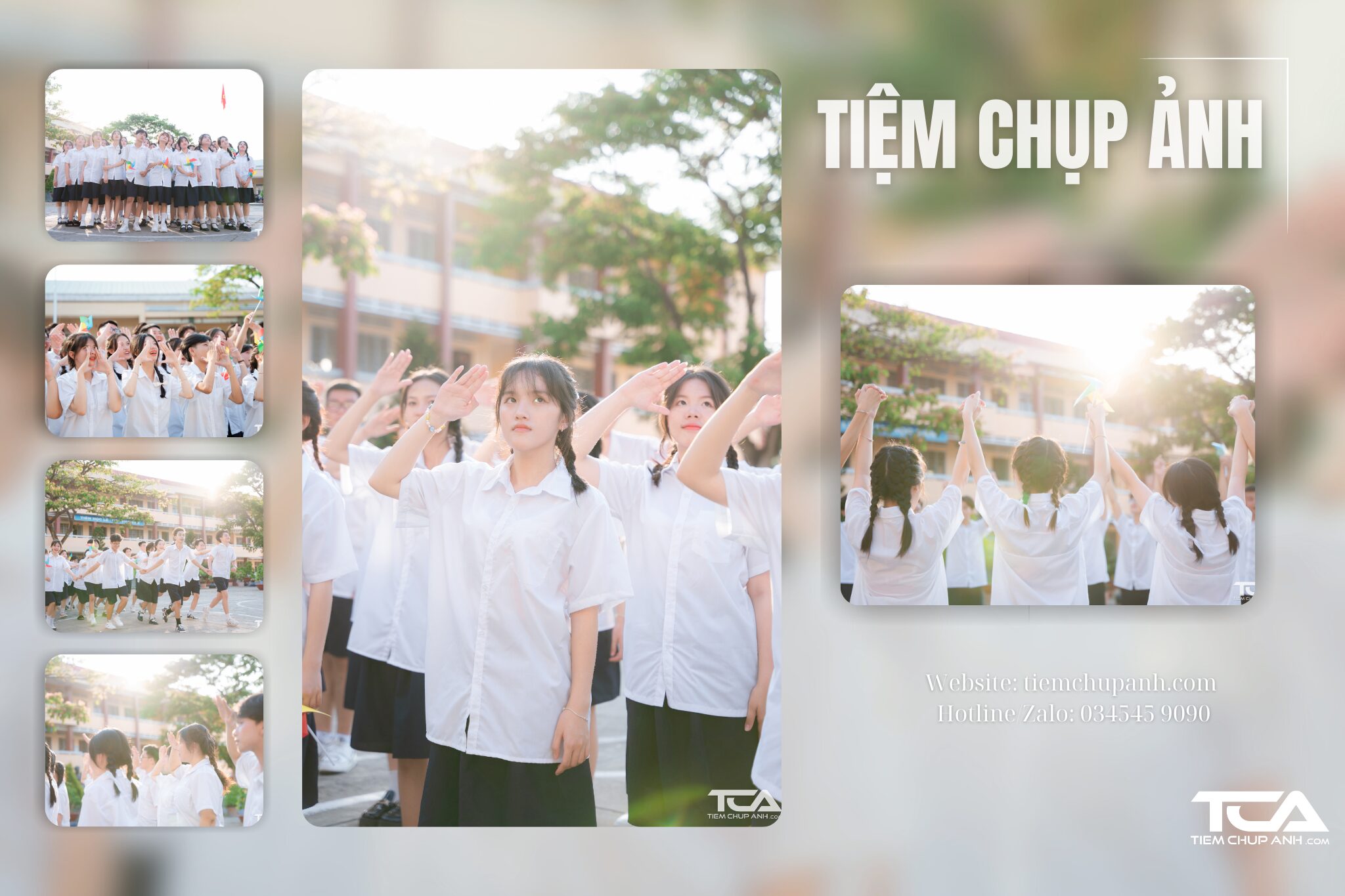 chụp hình kỷ yếu ở Bến Tre
