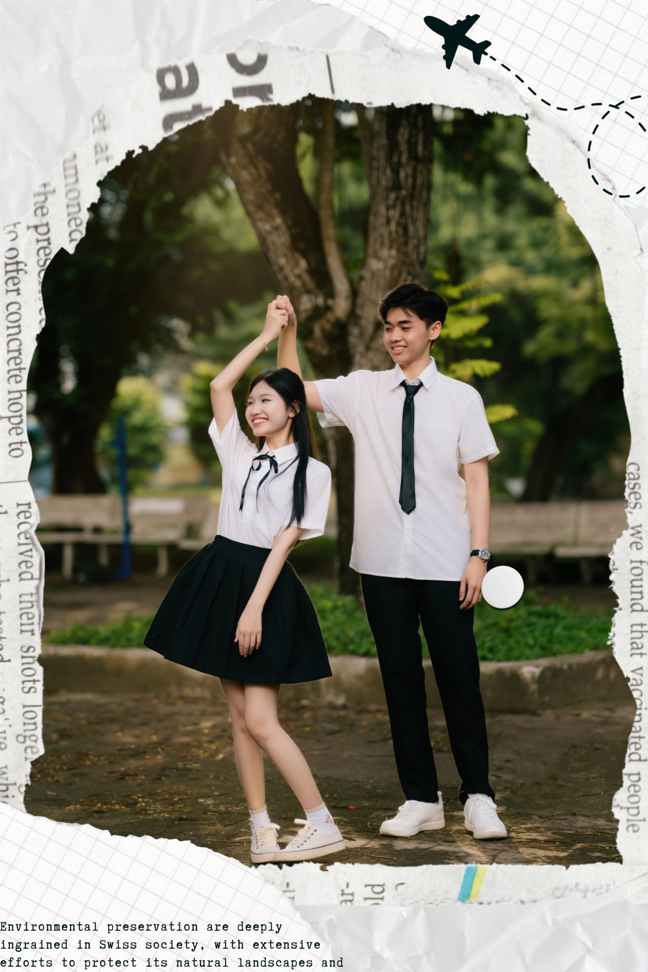 tạo dáng chụp ảnh kỷ yếu nhóm