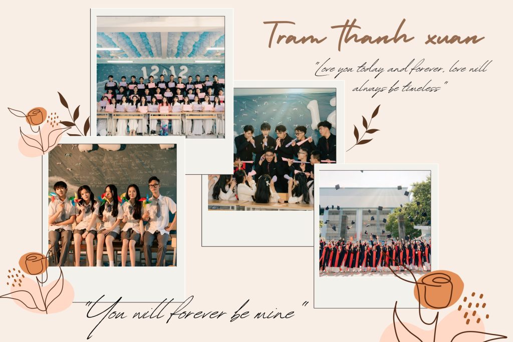 trang trí tường chụp kỷ yếu