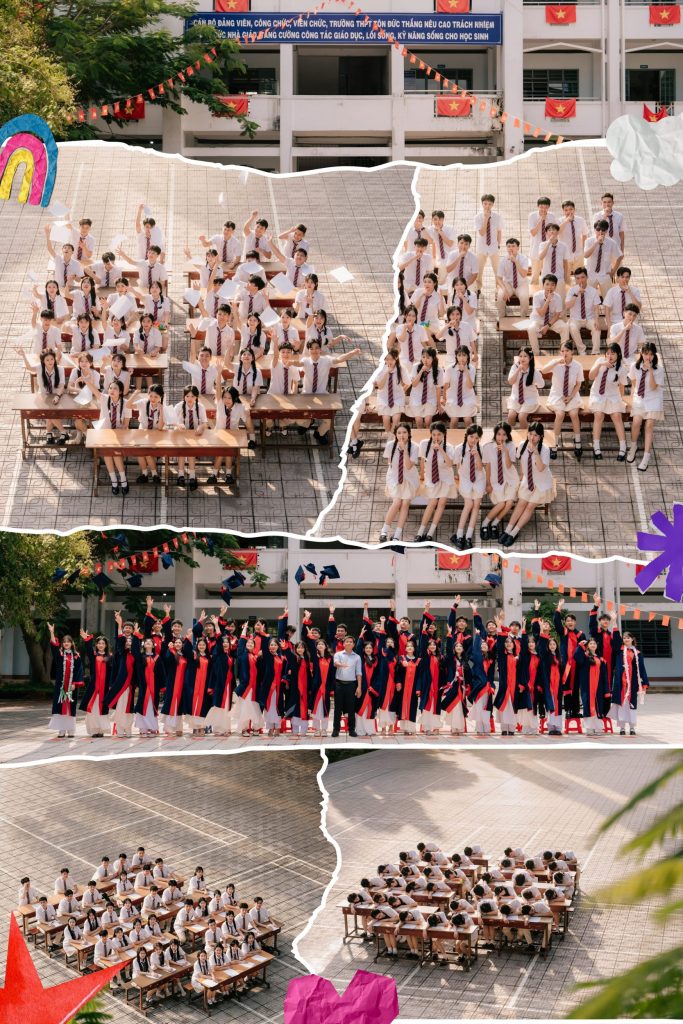 mẫu trang trí bảng chụp kỷ yếu