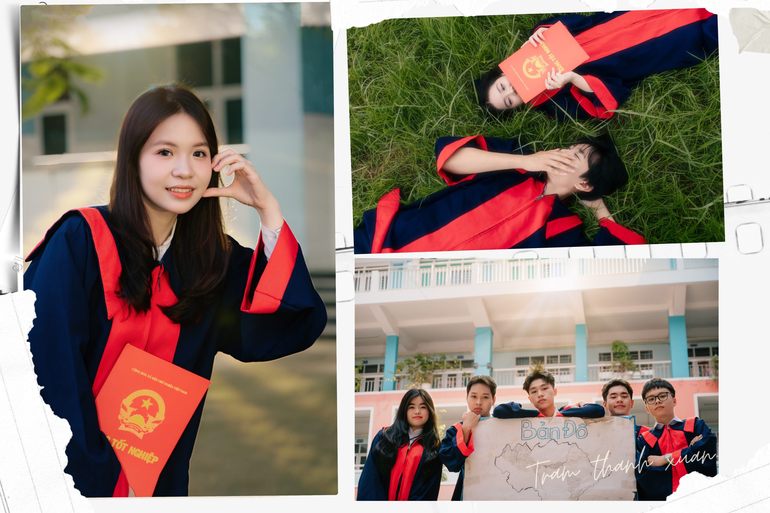 cách chụp ảnh với áo cử nhân