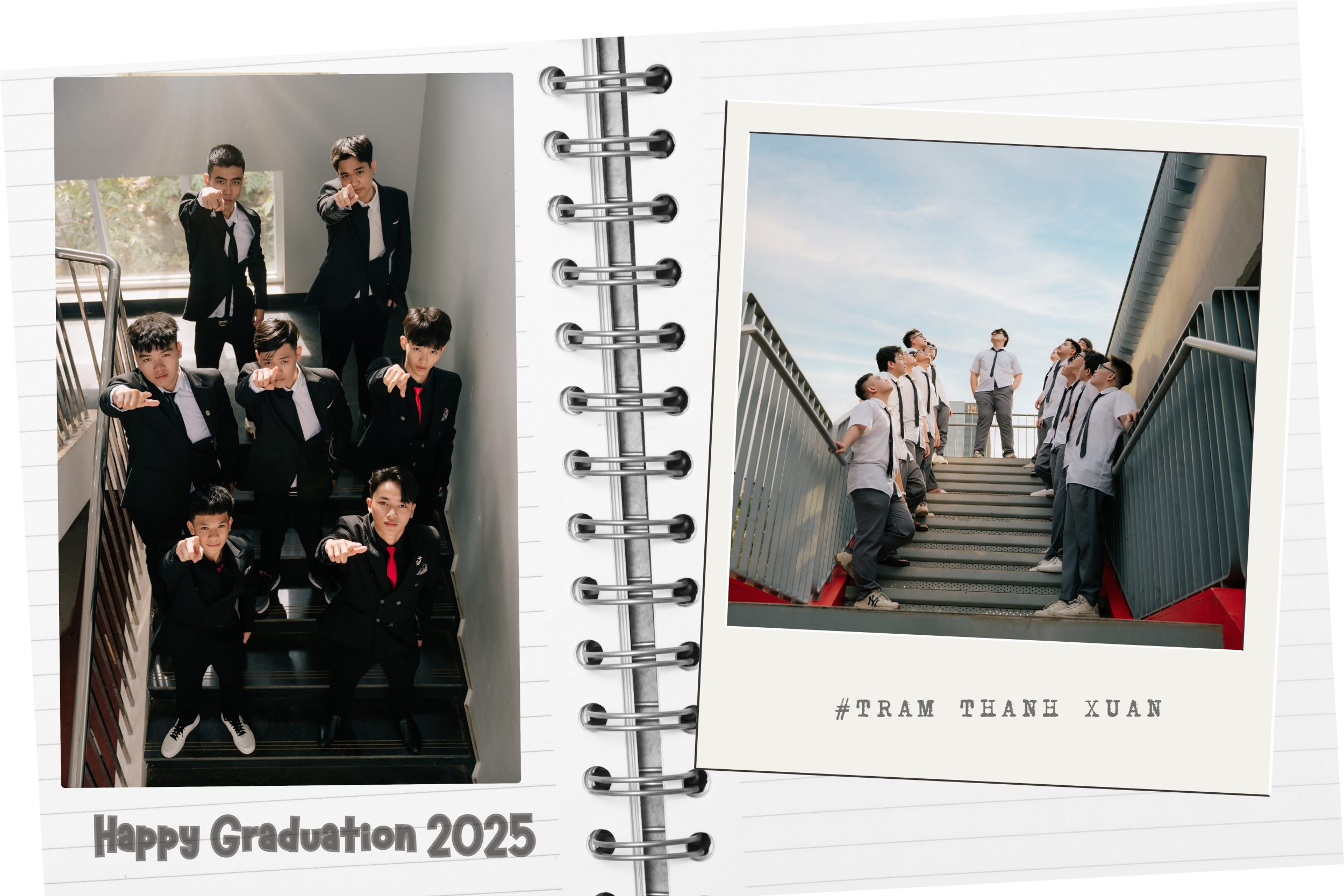 dáng chụp kỷ yếu cho nam