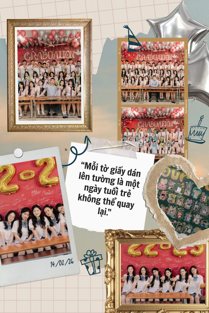 trang trí lớp chụp kỷ yếu đơn giản