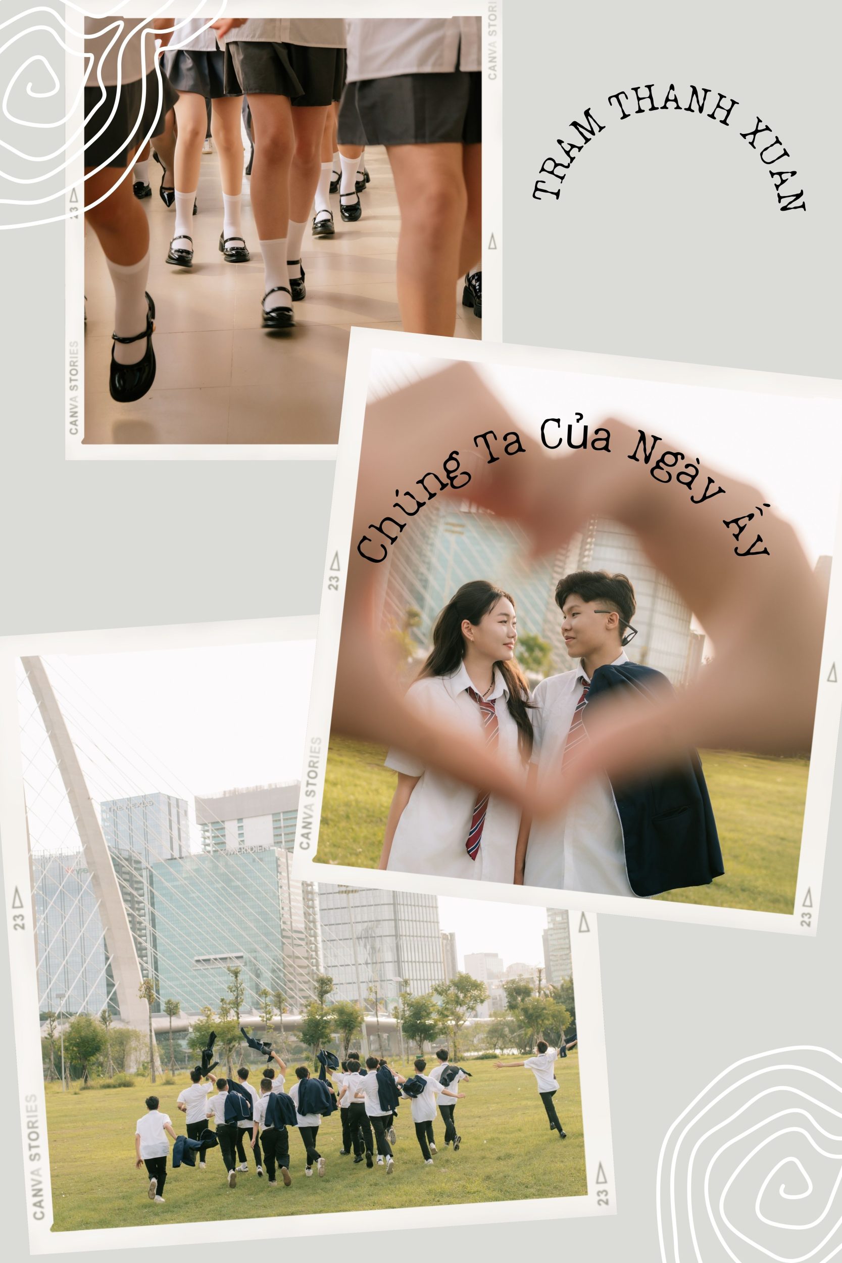 Tạo dáng chụp ảnh kỷ yếu đôi với người yêu