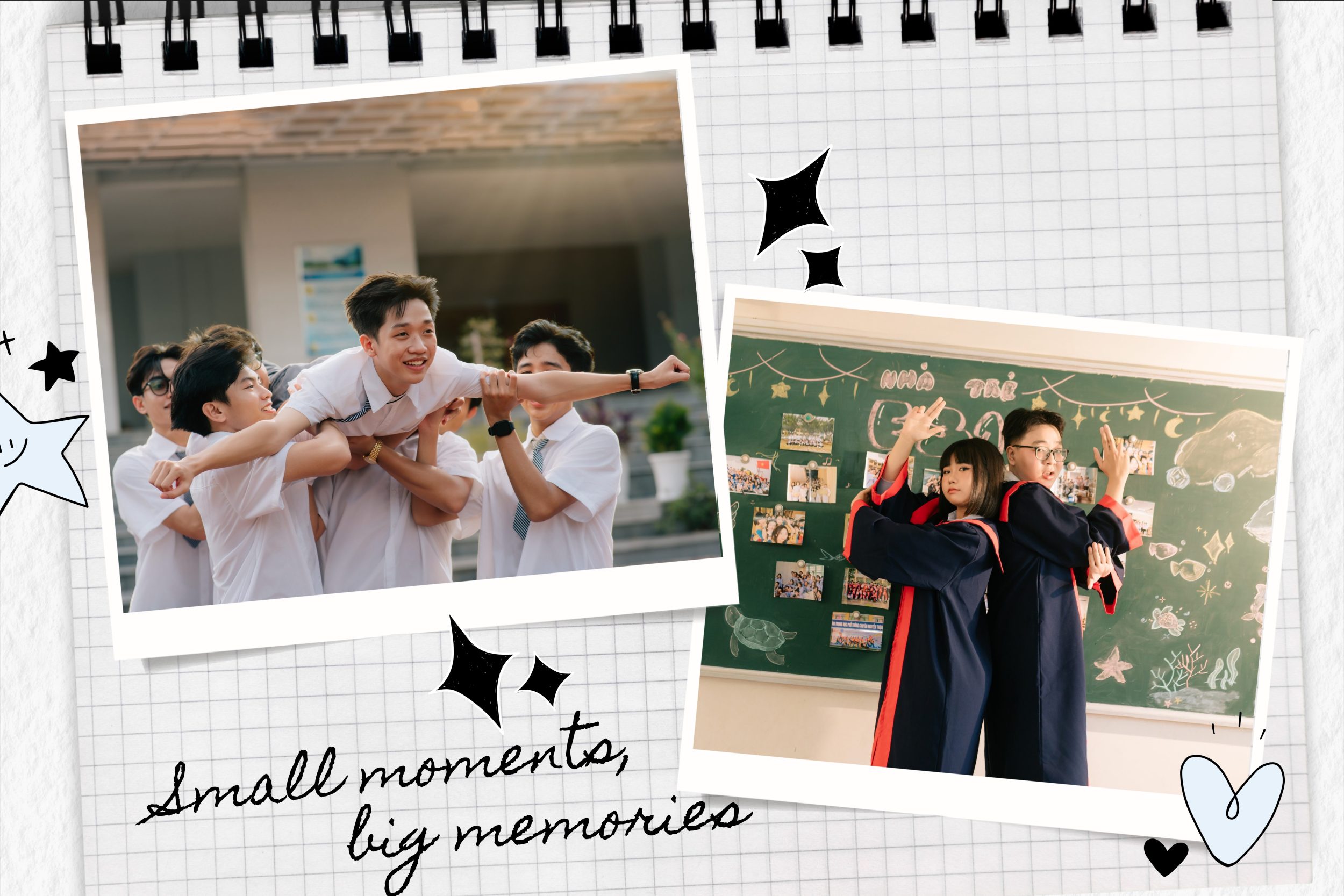 kiểu tóc chụp kỷ yếu cho tóc ngắn