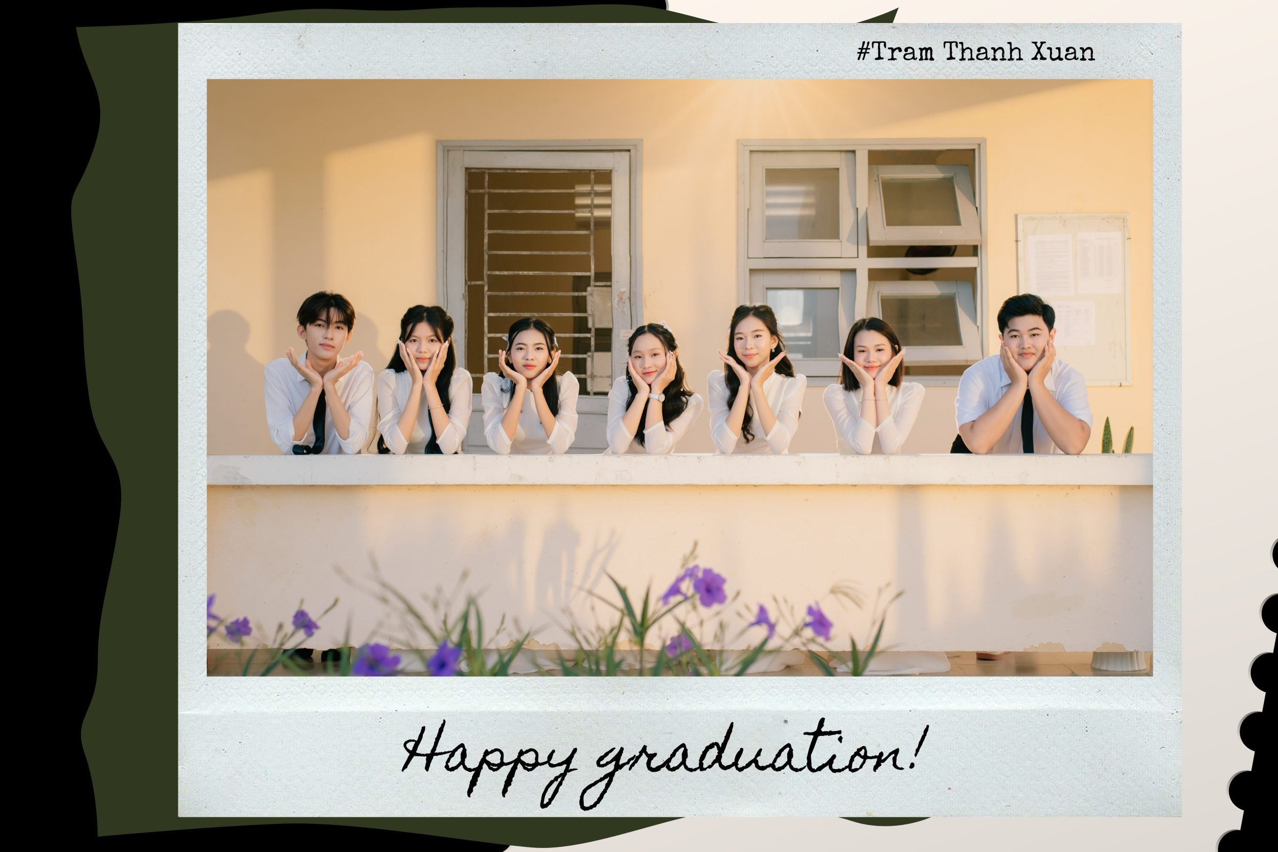 cách tạo dáng chụp áo dài kỷ yếu