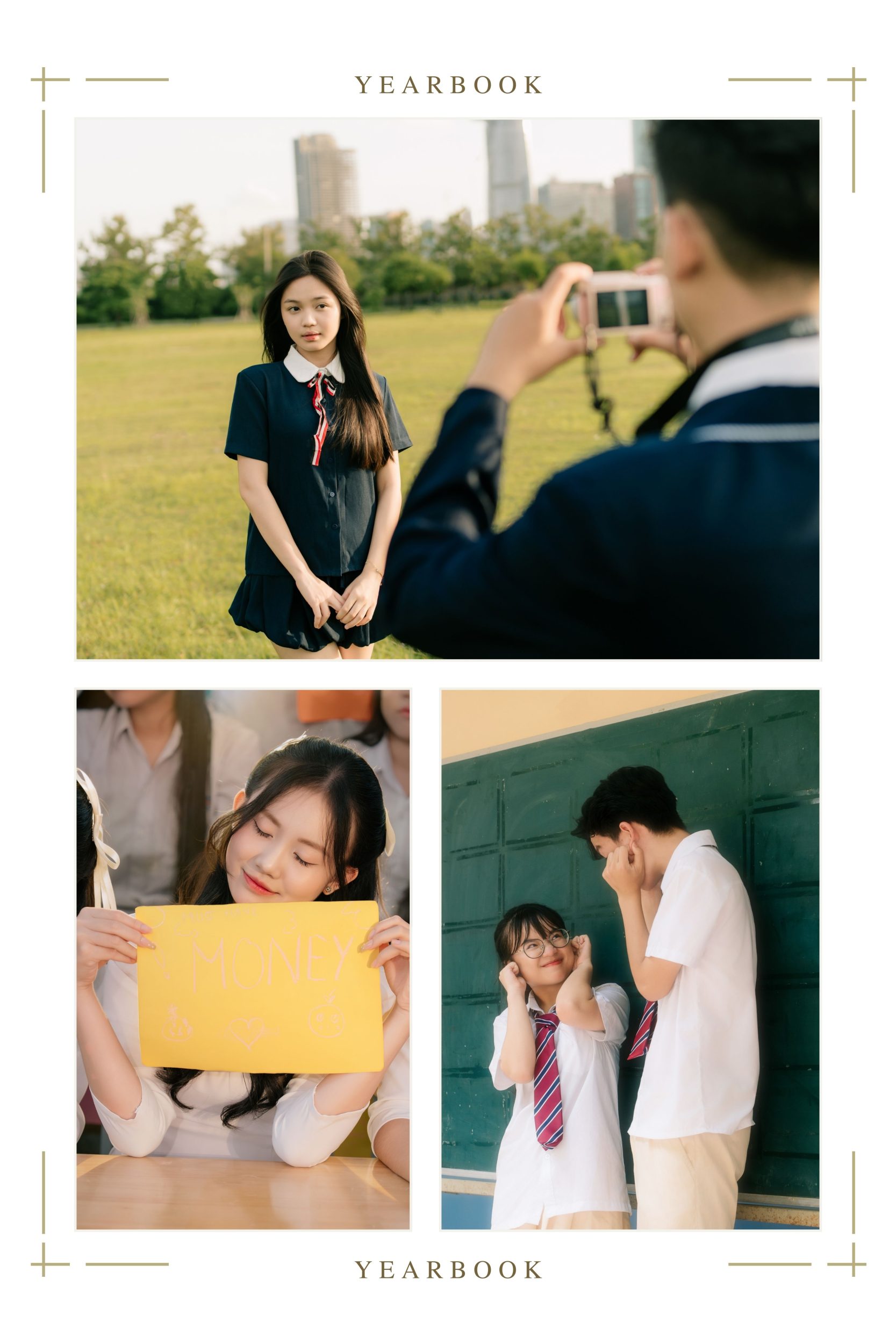 dáng chụp kỷ yếu với người yêu