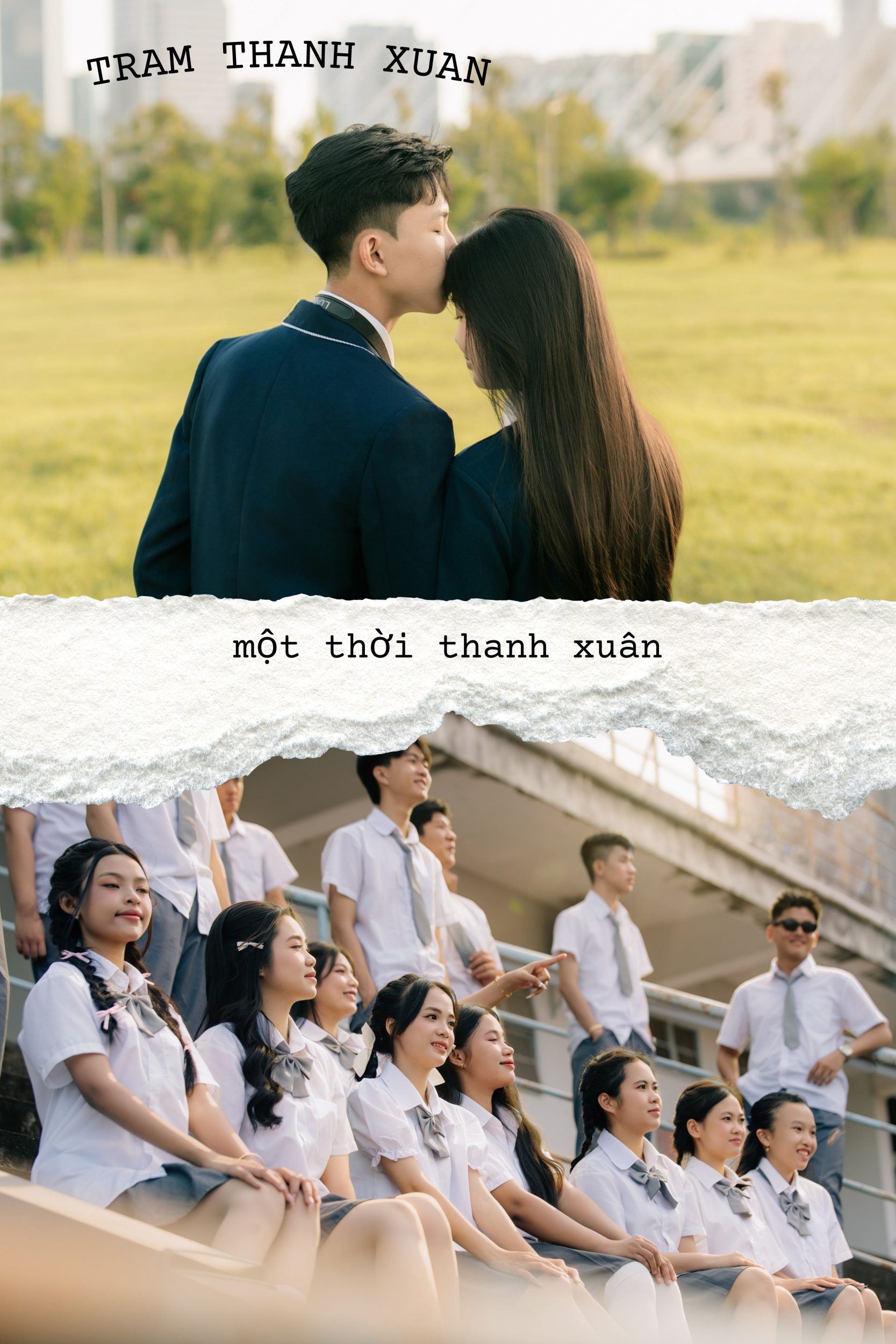 tạo dáng chụp ảnh kỷ yếu với người yêu