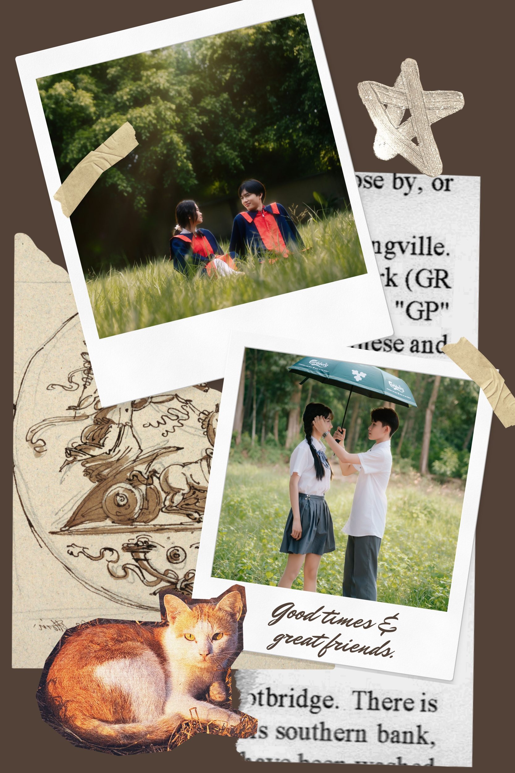 tạo dáng chụp ảnh kỷ yếu đôi