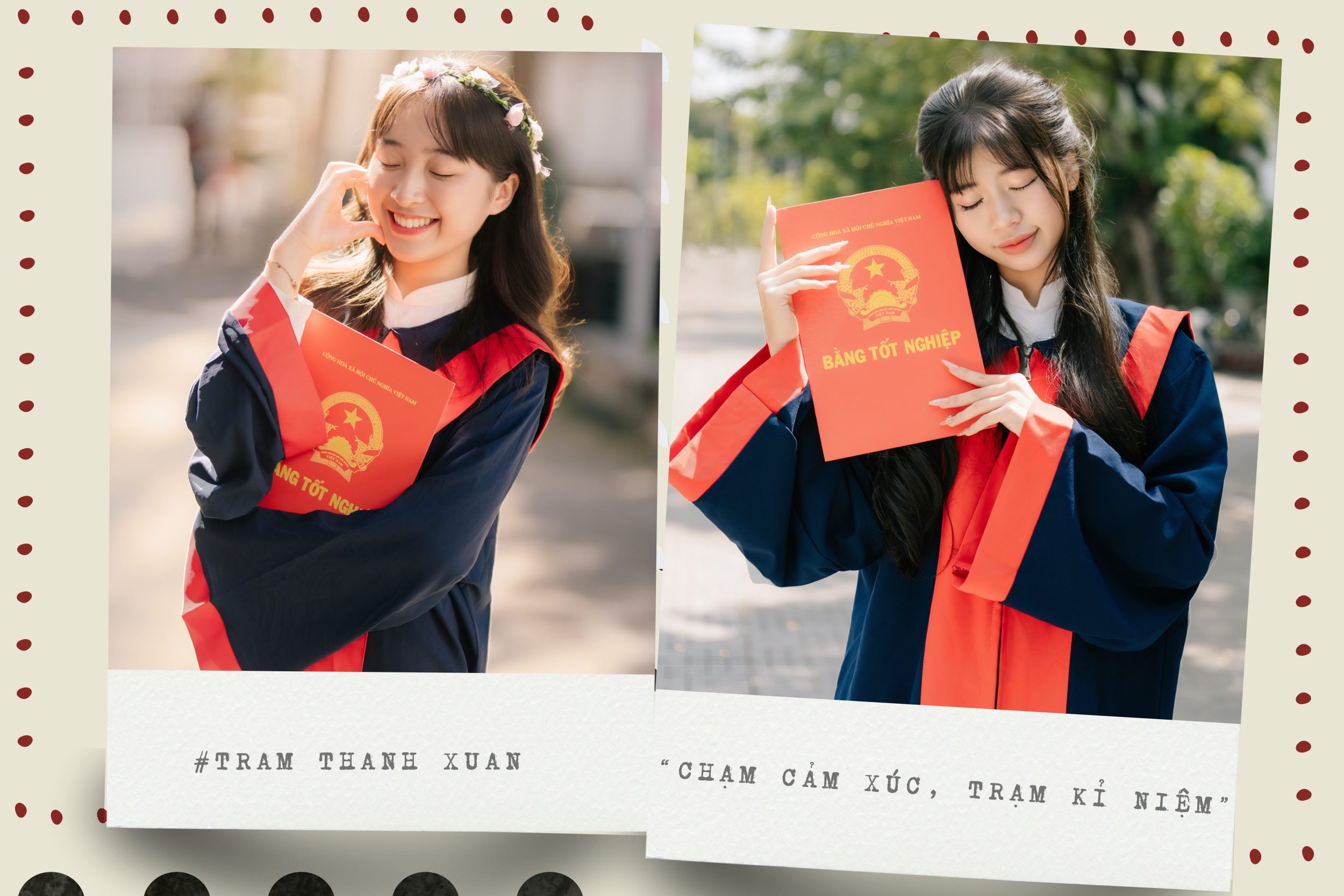 dáng chụp áo cử nhân