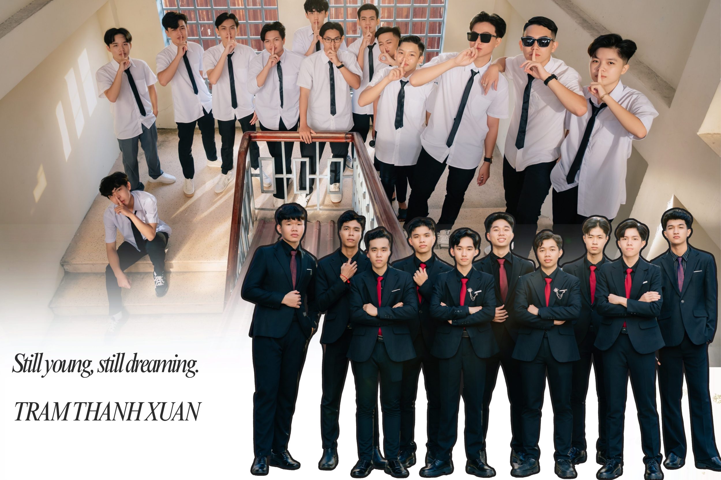 kiểu tóc chụp kỷ yếu nam