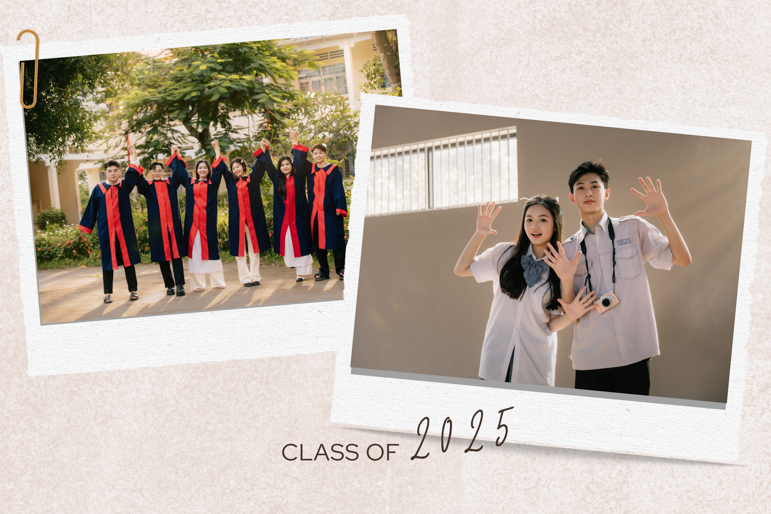 tạo dáng chụp kỷ yếu