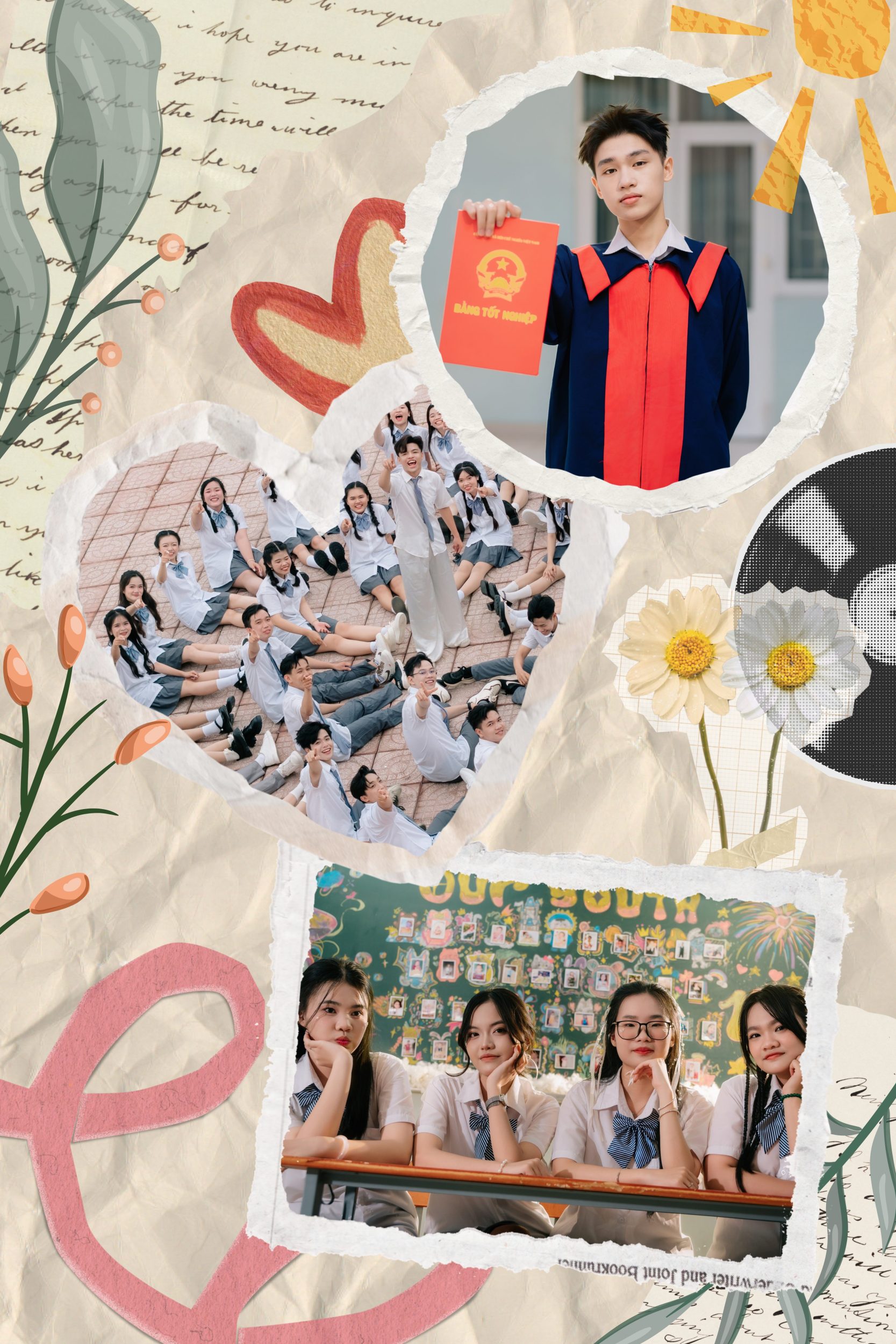 kiểu chụp ảnh tập thể đẹp