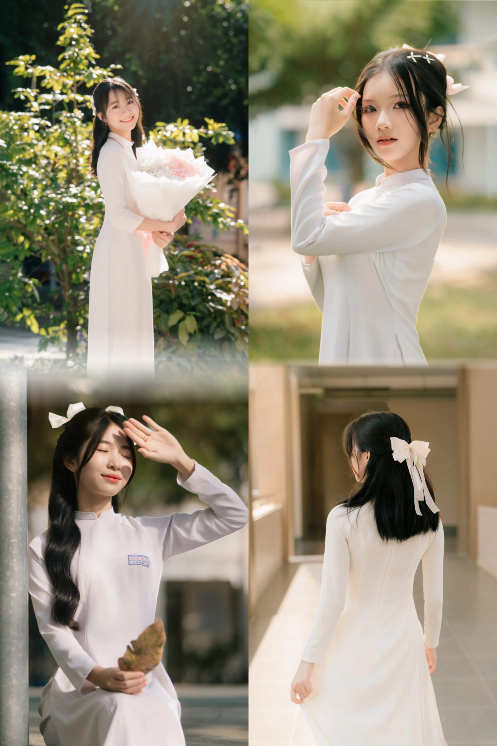 cách tạo dáng chụp kỷ yếu cho nữ