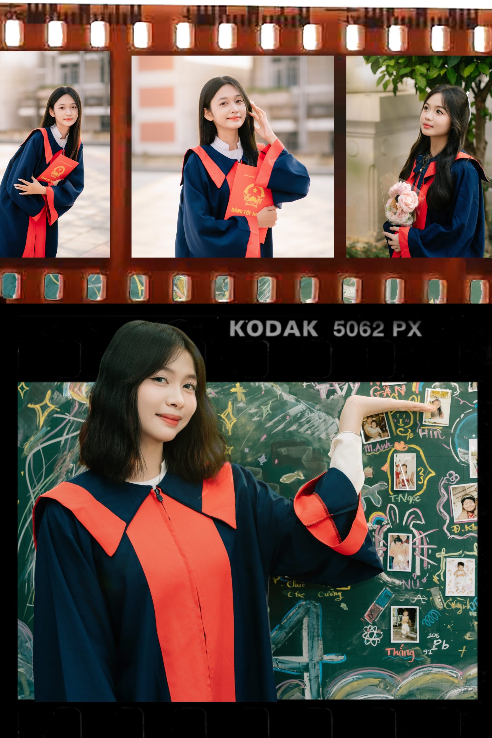 nữ sinh chụp kỷ yếu