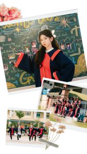 cách chụp ảnh kỷ yếu với áo cử nhân