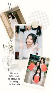 tạo dáng với áo dài chụp kỷ yếu