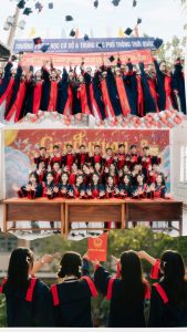 cách chụp ảnh kỷ yếu với áo cử nhân