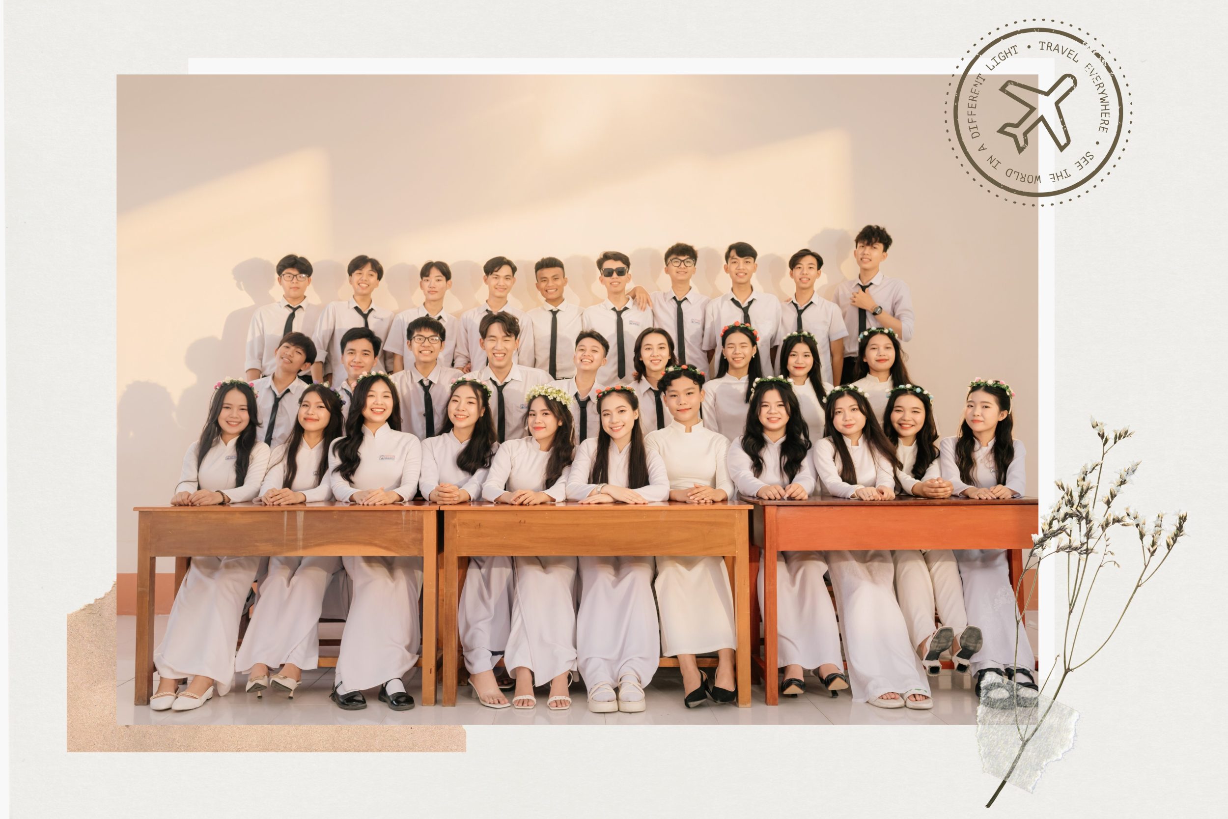 cách buộc tóc chụp kỷ yếu