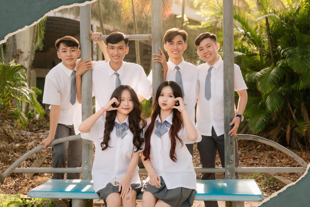 làm tóc chụp kỷ yếu