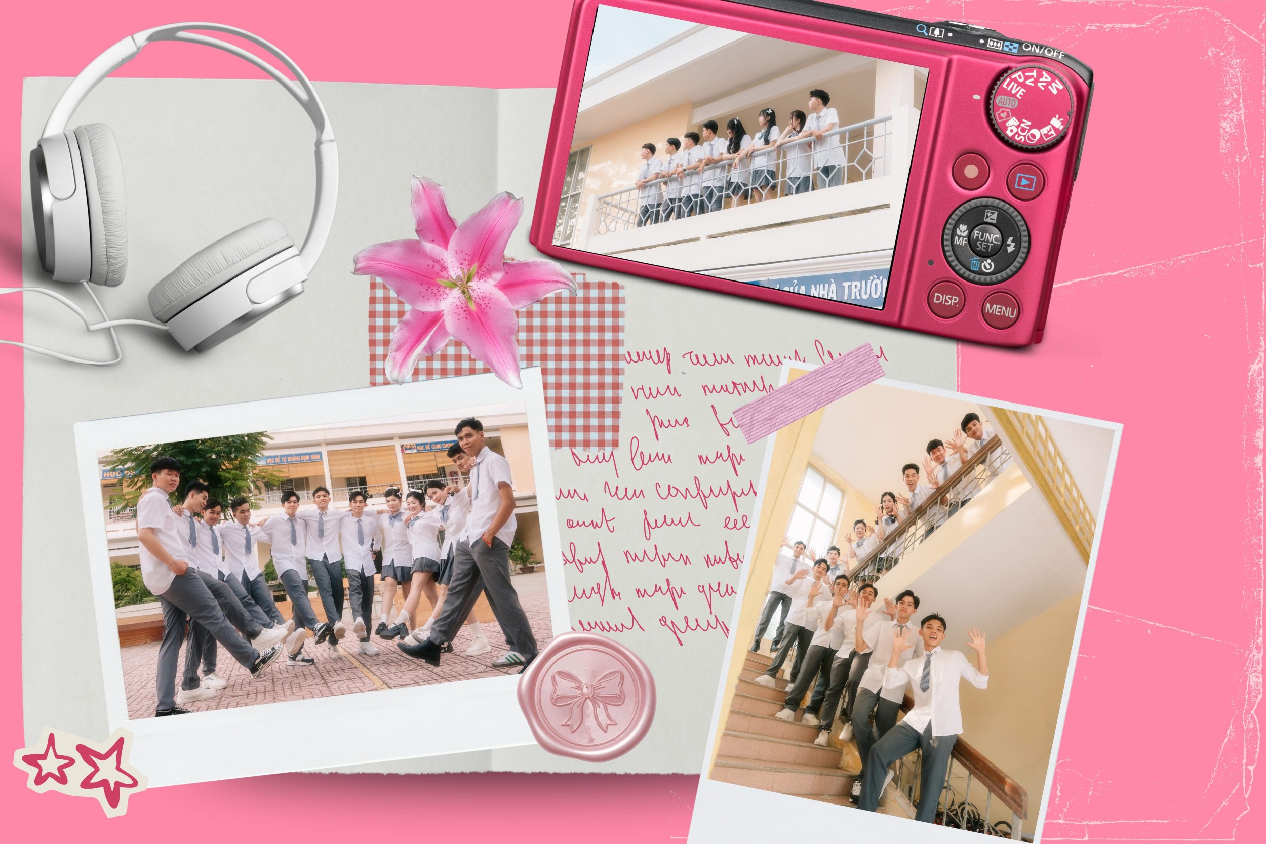 làm tóc chụp kỷ yếu cho tóc ngắn