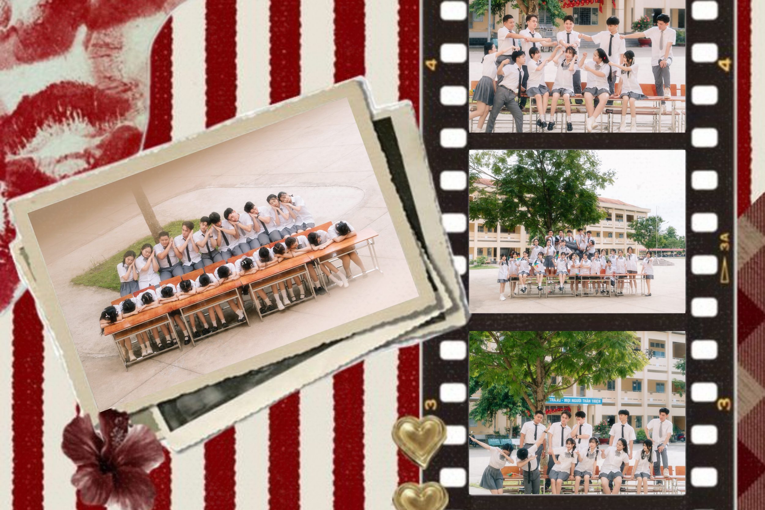 tóc ngắn chụp kỷ yếu