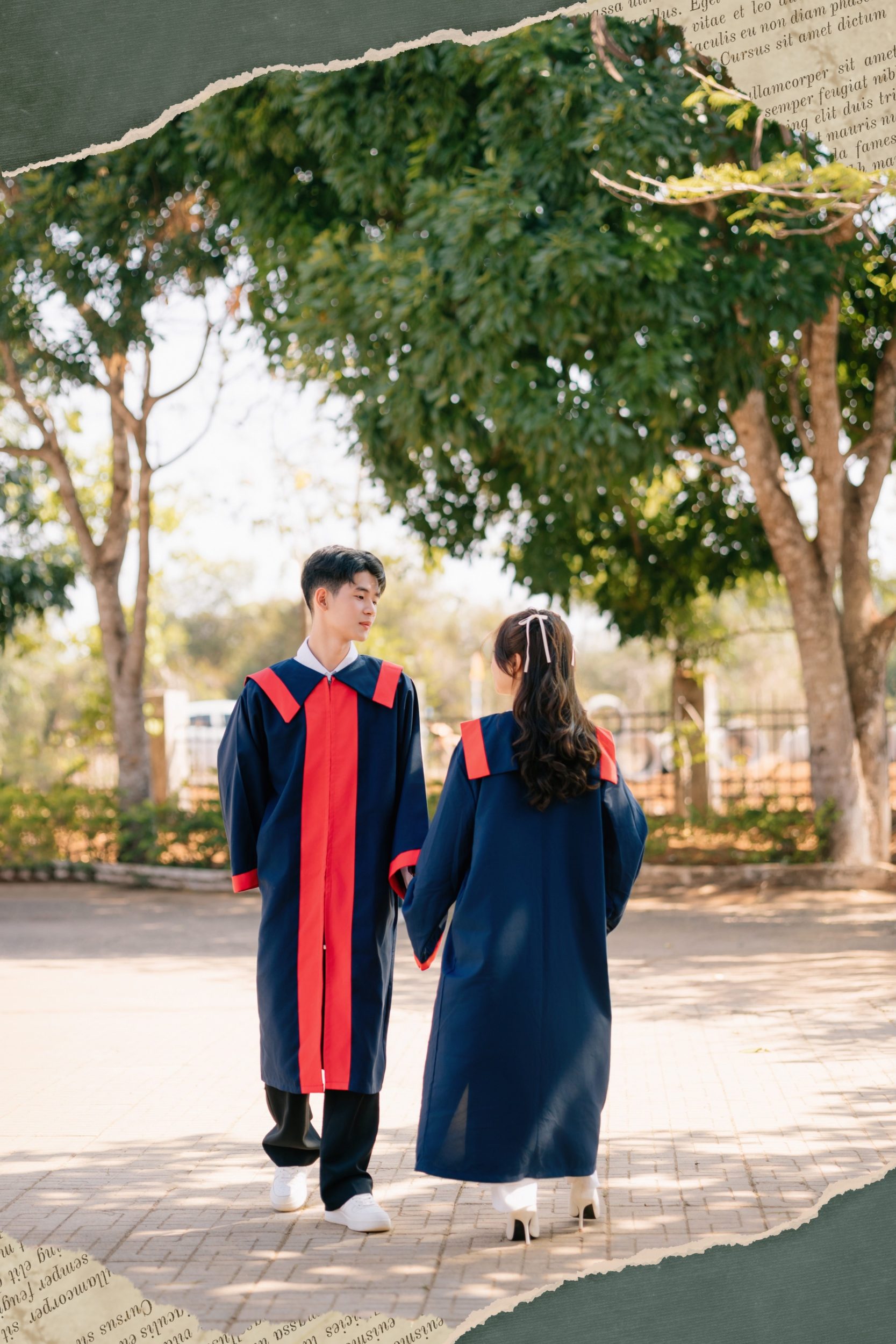 cách tạo dáng chụp ảnh áo cử nhân kỷ yếu