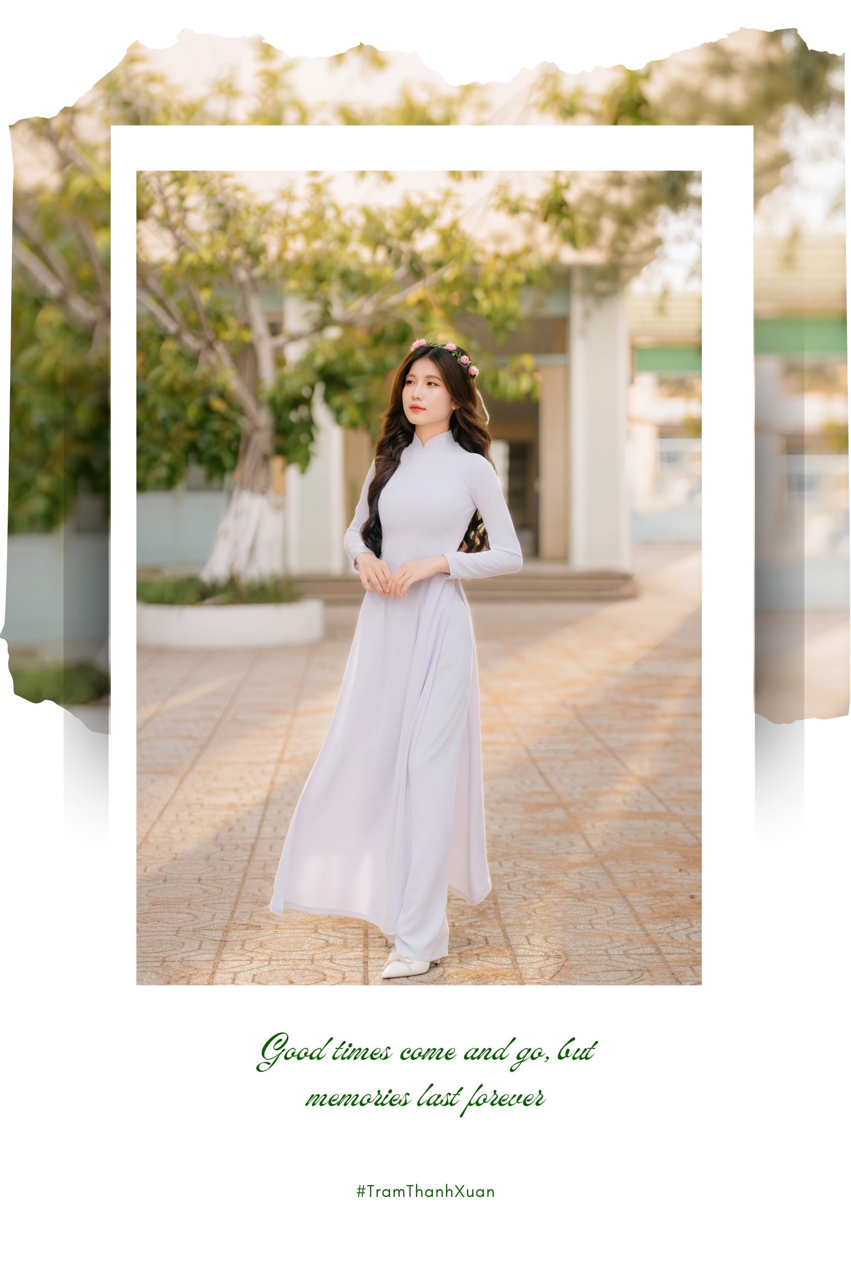 kỷ yếu tạo dáng chụp ảnh áo dài tập thể