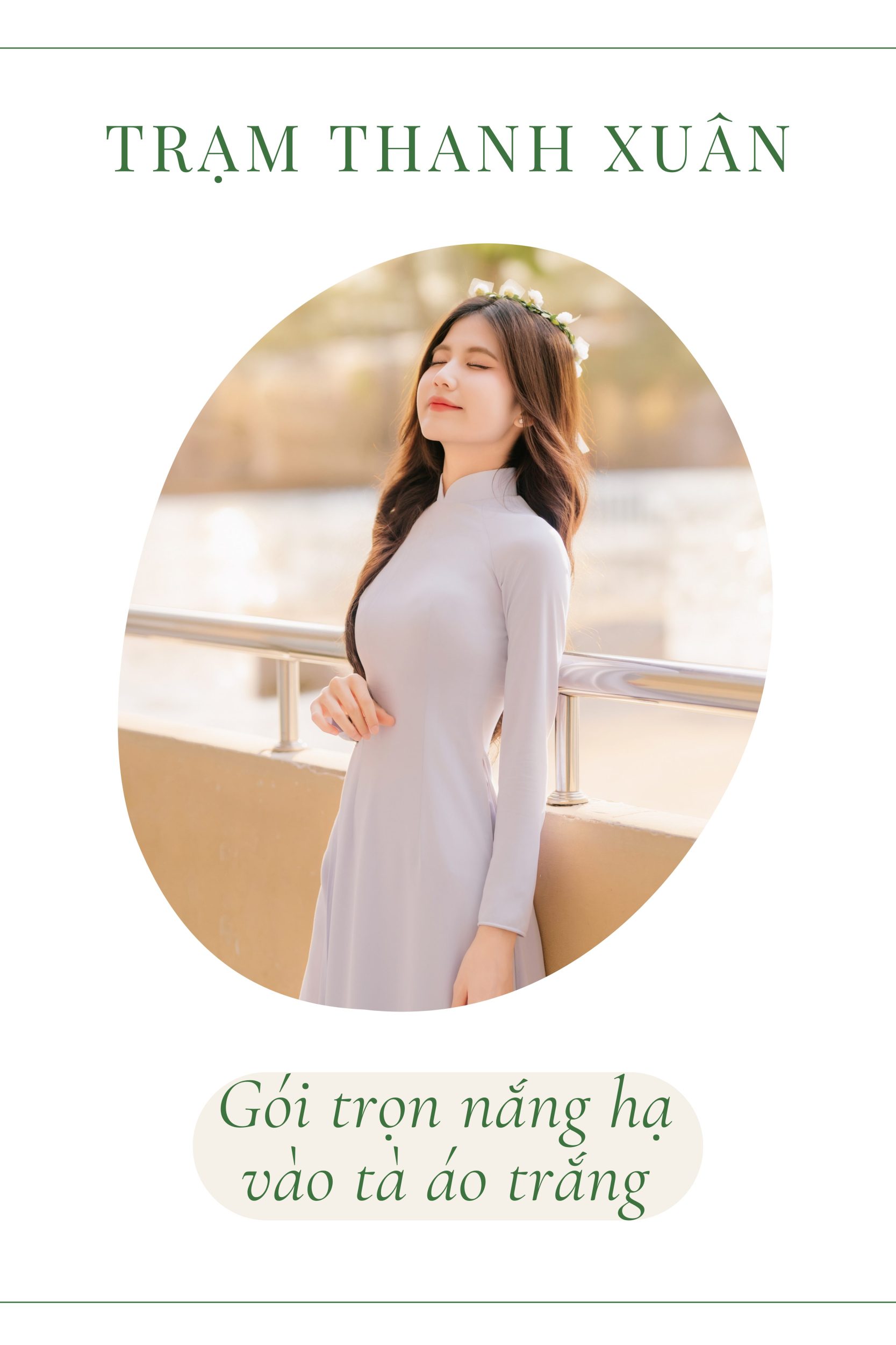 tạo dáng chụp ảnh kỷ yếu với áo dài