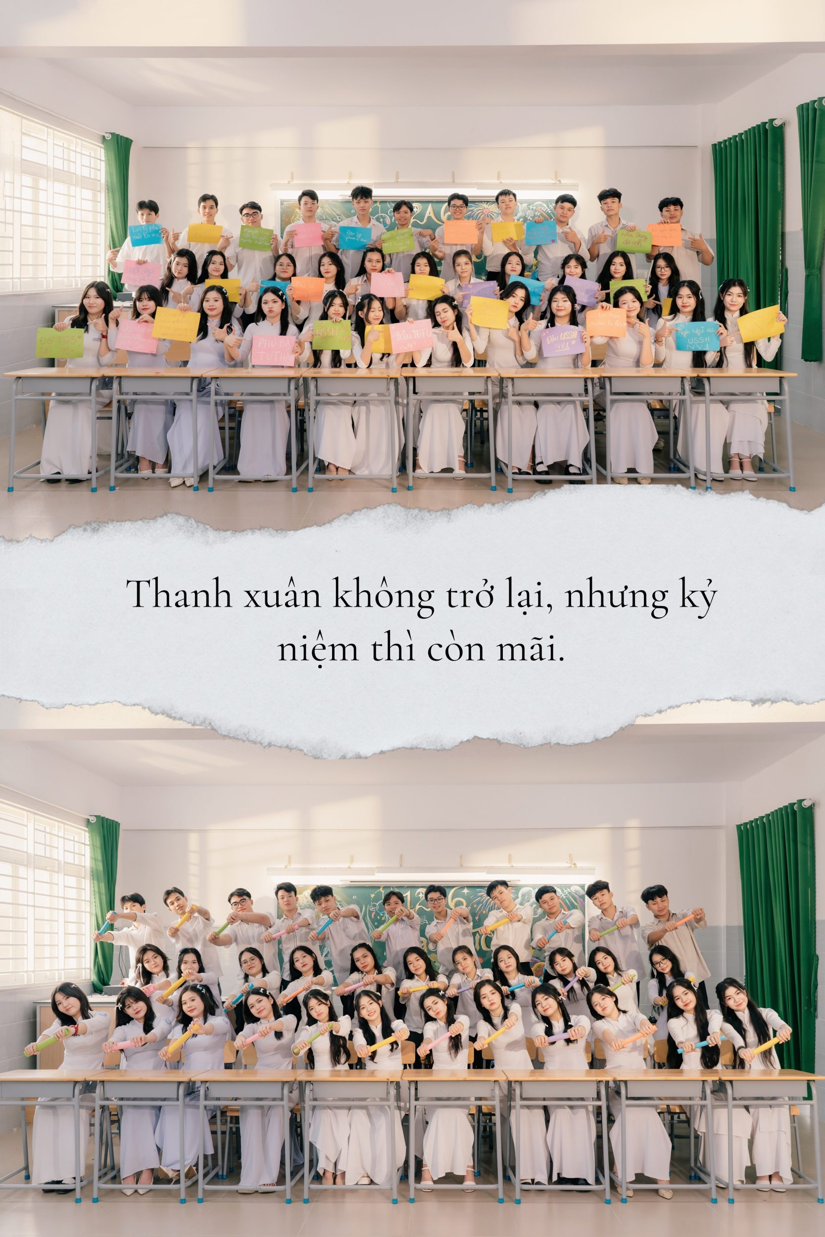 áo dài chụp ảnh kỷ yếu đẹp